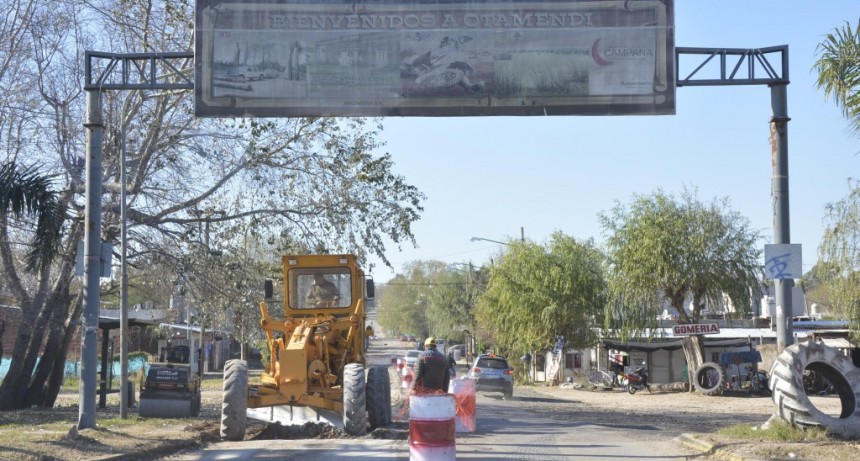 Otamendi: avanzan los trabajos de repavimentación de la calle Cordero