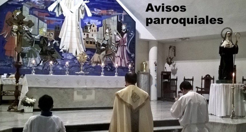 AVISOS PARROQUIALES