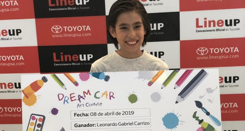 Un chico argentino dibuj&oacute; el auto de sus sue&ntilde;os y viaja a Jap&oacute;n para la final del concurso Toyota Dream Car   