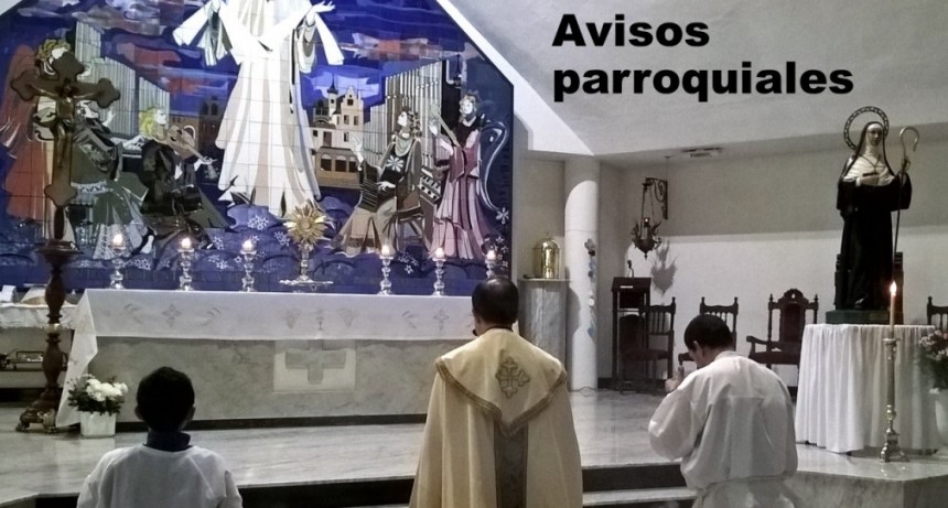AVISOS PARROQUIALES