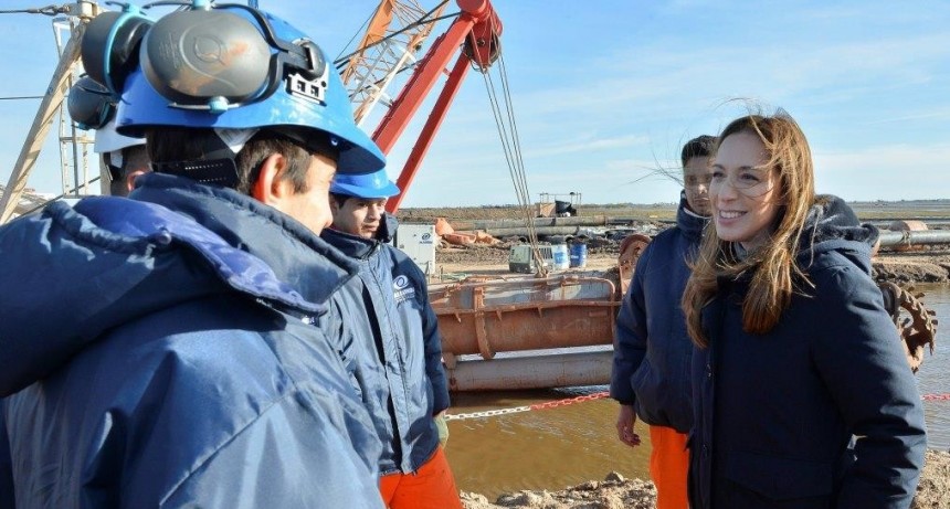 VIDAL SUPERVIS&Oacute; LAS OBRAS HIDR&Aacute;ULICAS EN LA CUENCA DEL R&Iacute;O SALADO