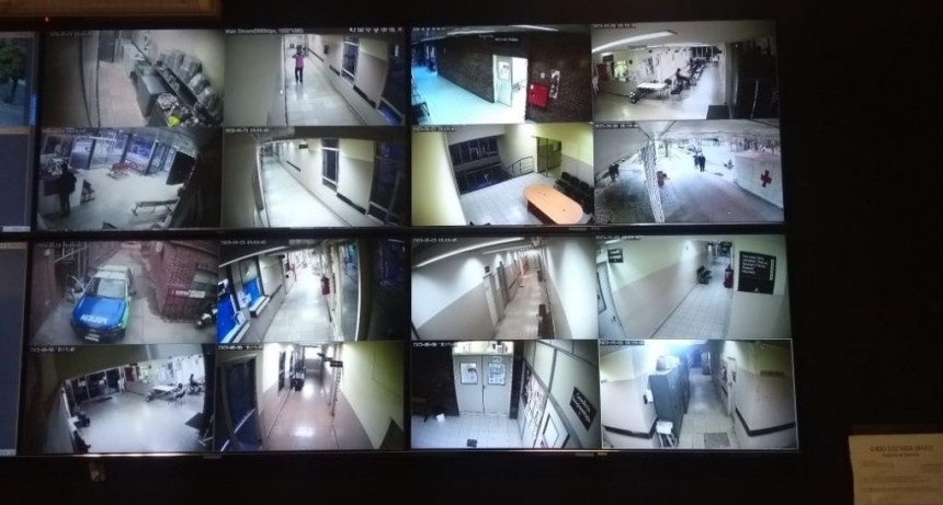 Seguridad: ya funciona la ampliaci&oacute;n del sistema de monitoreo del hospital municipal