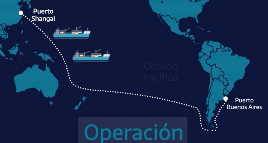 OPERACI&Oacute;N SHANGAI: TRES BARCOS TRAER&Aacute;N CERCA DE 7 MILLONES DE INSUMOS PARA LA PROVINCIA