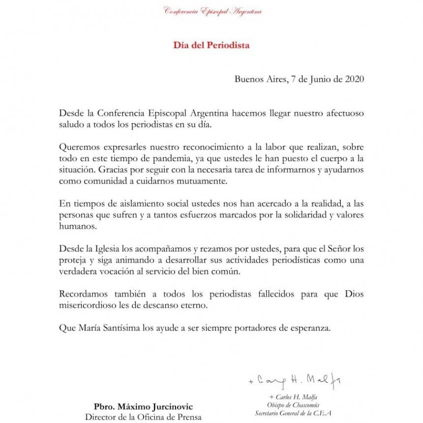 &iexcl;&iexcl;&iexcl;FELICIDADES A TODOS LOS PERIODISTAS!!!