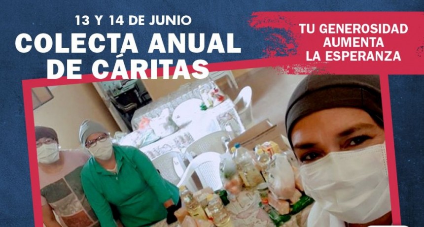 13 y 14 de junio se realiza la Colecta Anual de Cáritas 