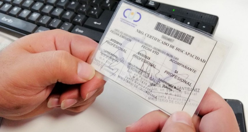 Prorrogan la validez del Certificado Único de Discapacidad