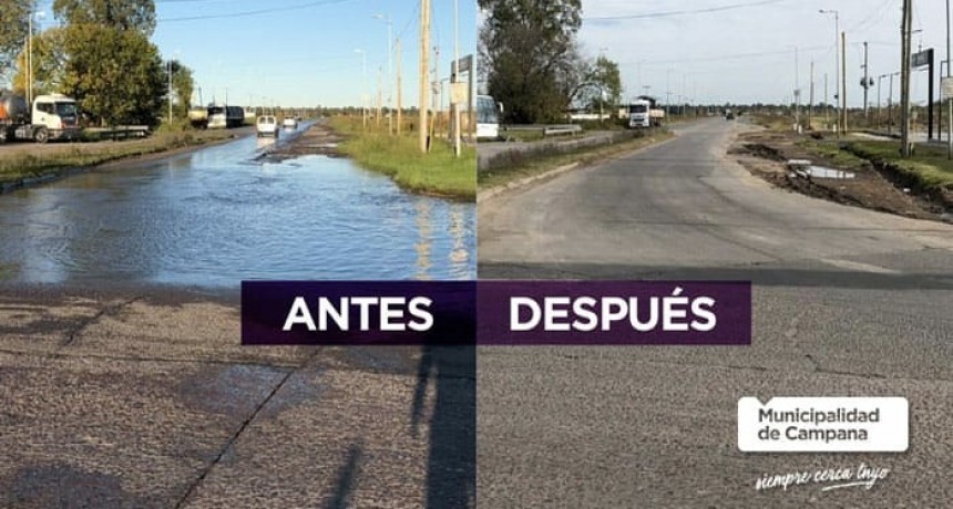 Se realizó una importante obra que evitará anegamientos frente a Burger King