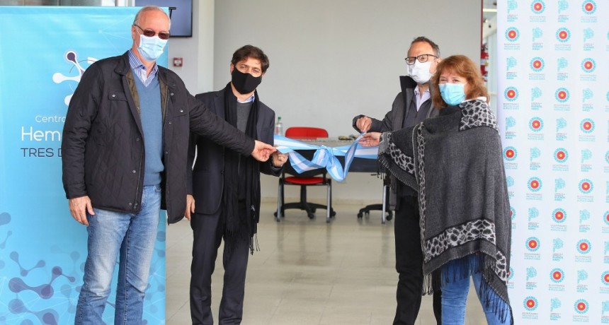 Kicillof participó de la inauguración del Centro Regional de Hemoterapia en Tres de Febrero
