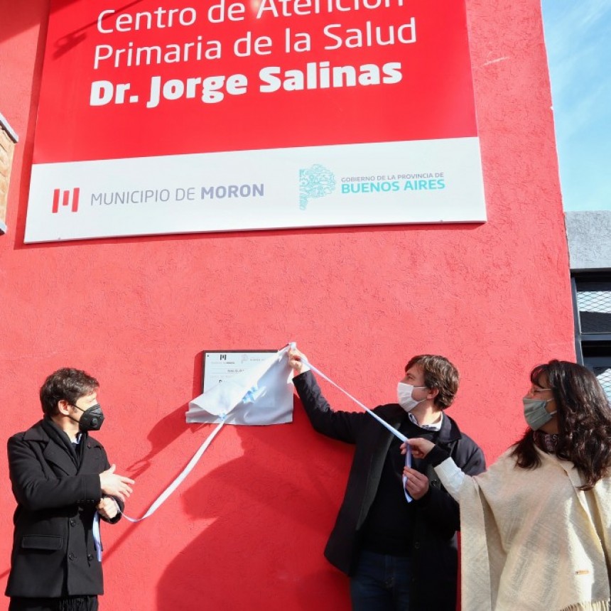 Kicillof participó de la inauguración del CAPS Dr. Jorge Salinas de Castelar Norte