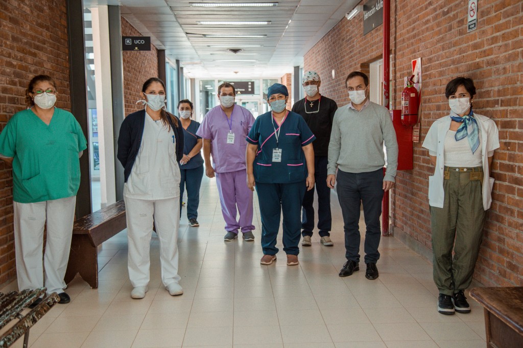 El Intendente reconoció y agradeció el trabajo del Servicio de Clínica Médica del hospital en medio de la segunda ola
