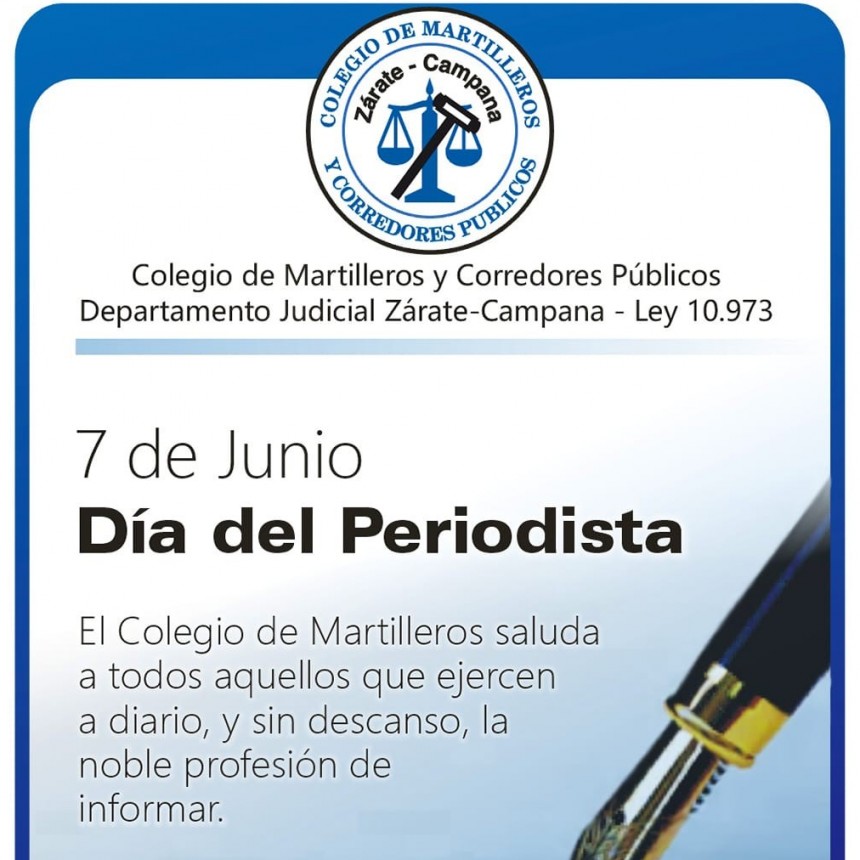 SALUTACIONES EN NUESTRO DIA DEL PERIODISTA