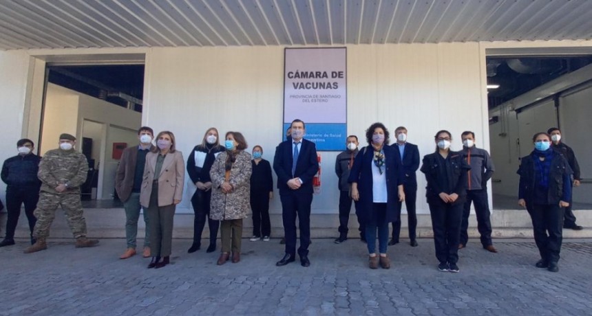 VIZZOTTI Y ZAMORA INAUGURARON CENTRO DE ALMACENAMIENTO DE VACUNAS EN SANTIAGO DEL ESTERO