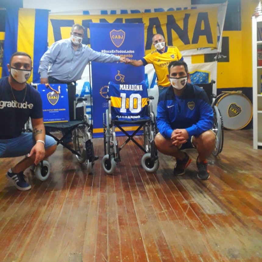 La peña de Boca celebra el Día del Padre