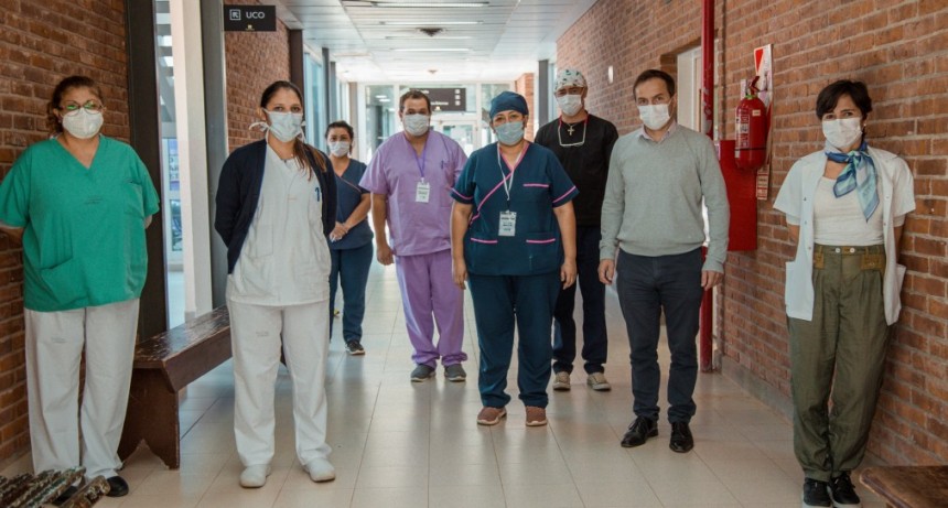 El Intendente reconoció y agradeció el trabajo del Servicio de Clínica Médica del hospital en medio de la segunda ola