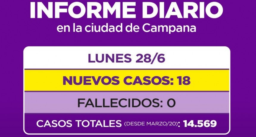 Informe de la Secretaria de Salud de la Municipalidad de Campana