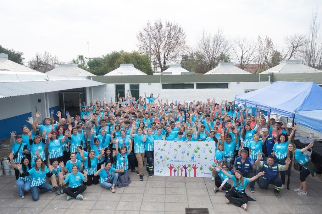 #VoluntariosEnAcción de Tenaris: Más de 400 personas transformaron dos escuelas de Campana