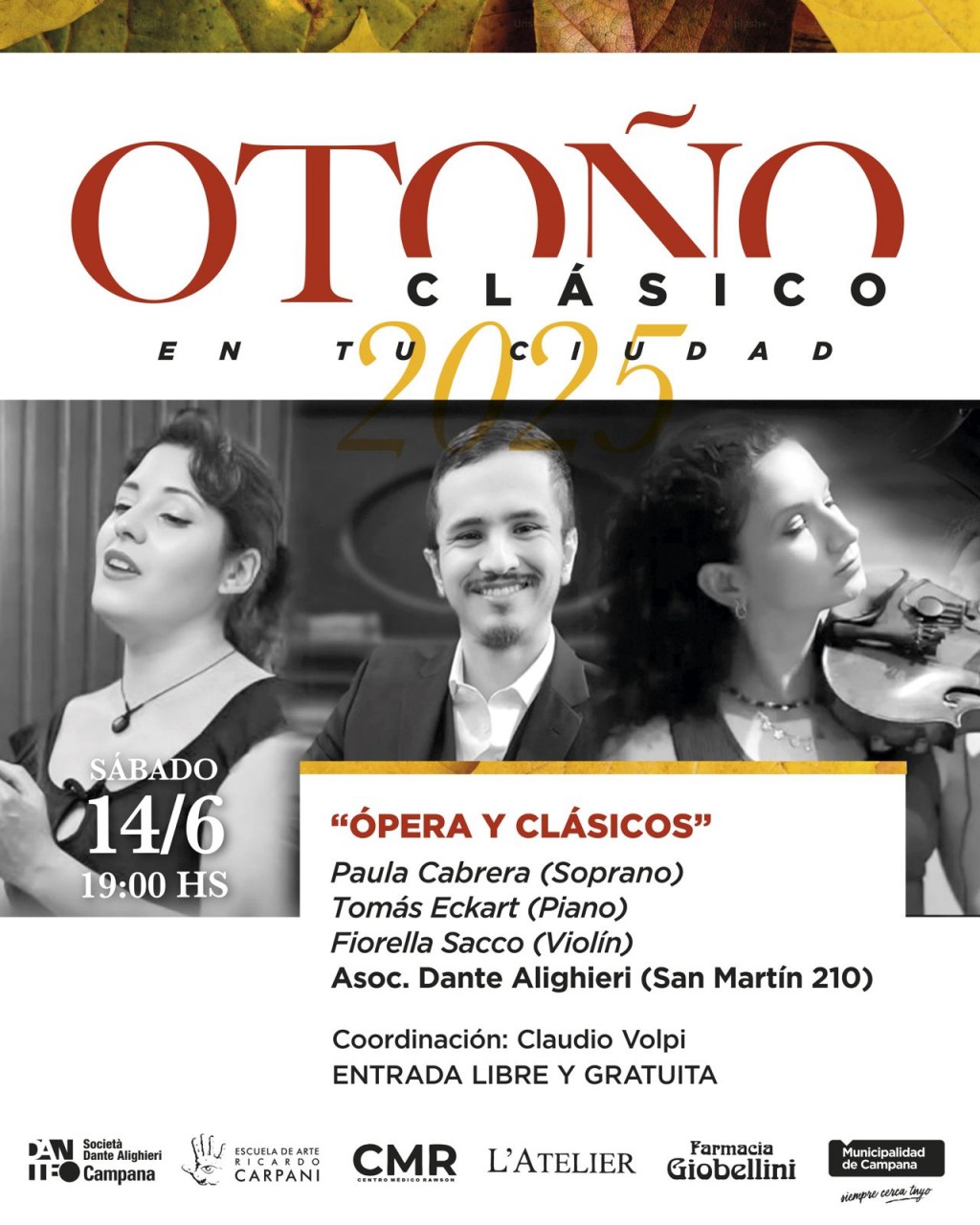 “Otoño Clásico” cierra con arias de ópera y clásicos instrumentales