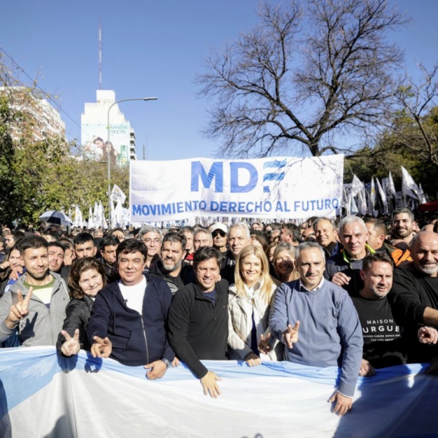 Kicillof participó de la marcha en apoyo a Cristina Fernández de Kirchner