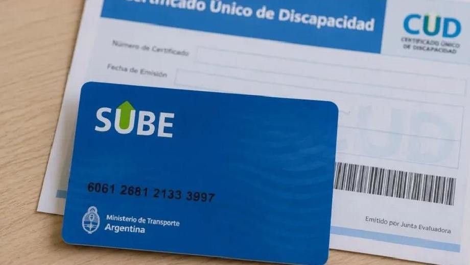 Informan sobre la vinculaci&oacute;n del CUD a la tarjeta SUBE para acceder al boleto gratuito