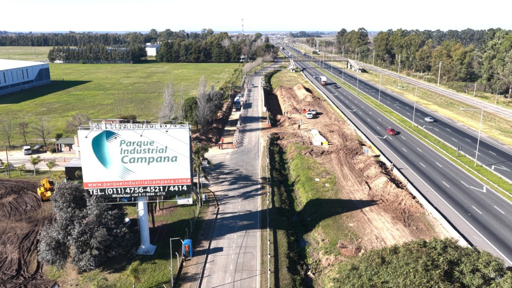 Comenz&oacute; el hormigonado de la d&aacute;rsena de acceso directo al Parque Industrial Campana