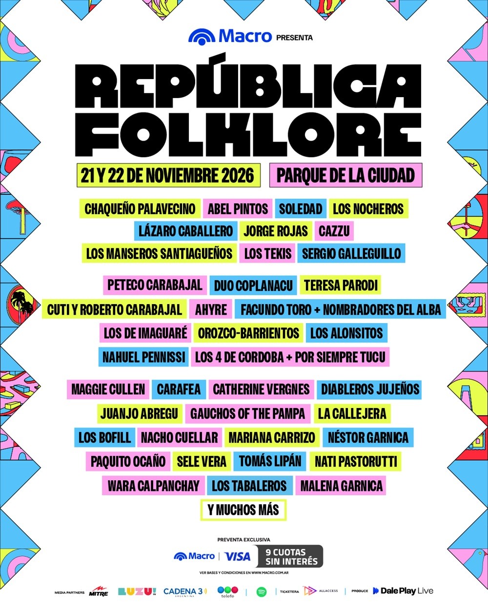 REP&Uacute;BLICA FOLKLORE EL PRIMER GRAN FESTIVAL DE FOLKLORE EN LA CIUDAD DE BUENOS AIRES ANUNCIA SU GRILLA ART&Iacute;STICA