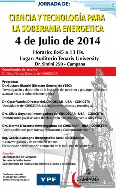 El Municipio anunci&oacute; la realizaci&oacute;n de la Jornada de Ciencia y Tecnolog&iacute;a para la Soberan&iacute;a Energ&eacute;tica