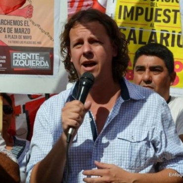 GIRA POR PROVINCIA DE BUENOS AIRES Castillo del Frente de Izquierda de campa&ntilde;a en Campana