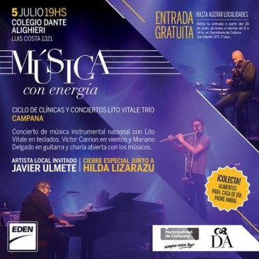 &Uacute;ltimos d&iacute;as para retirar las entradas gratuitas para &ldquo;M&uacute;sica con energ&iacute;a&rdquo;
