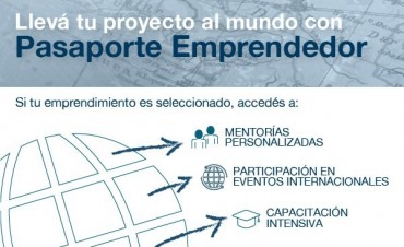 Invitan a participar del Programa Pasaporte Emprendedor