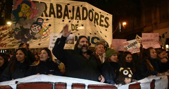Se llev� a cabo la marcha en apoyo a los despedidos de PepsiCo