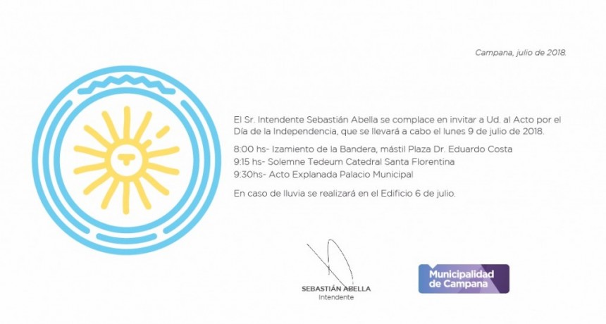 Actos en conmemoraci�n de un nuevo aniversario de la Creaci�n del partido de Campana