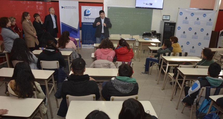 Se lanz&oacute; el programa &ldquo;Justo vos&rdquo; en la Escuela Secundaria N&deg;3 