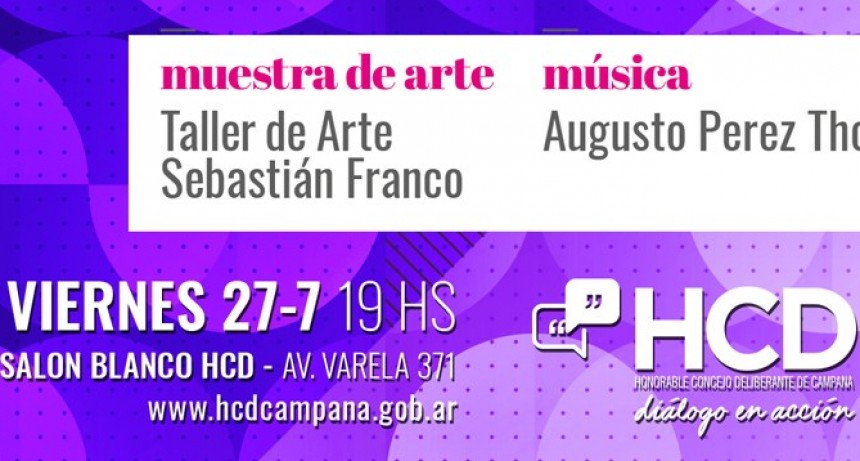 Se viene el segundo &ldquo;Ciclo Cultural&rdquo; a puro arte y m&uacute;sica
