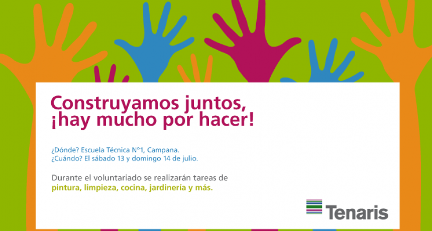 Los Voluntarios de Tenaris vuelven a la acci&oacute;n 