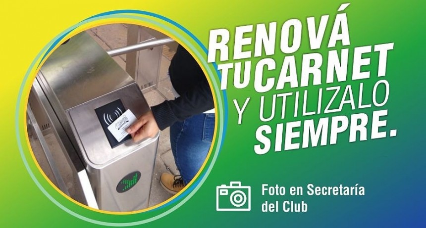 Renov&aacute; tu Carnet del Club Ciudad de Campana