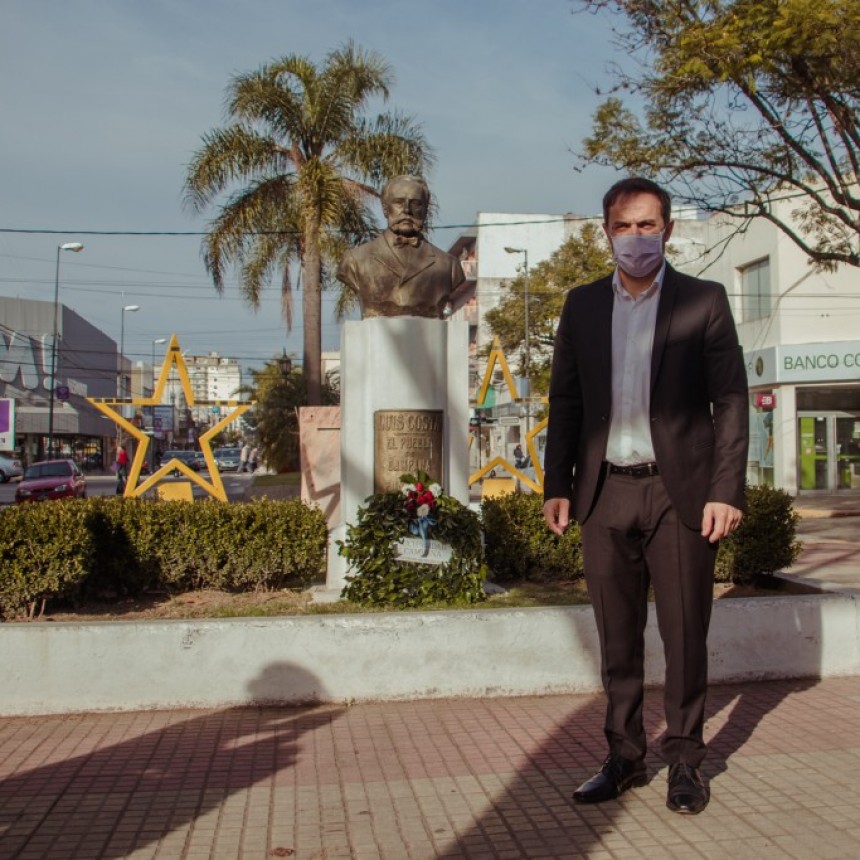 Abella encabezó el acto virtual por el 135° aniversario de la ciudad