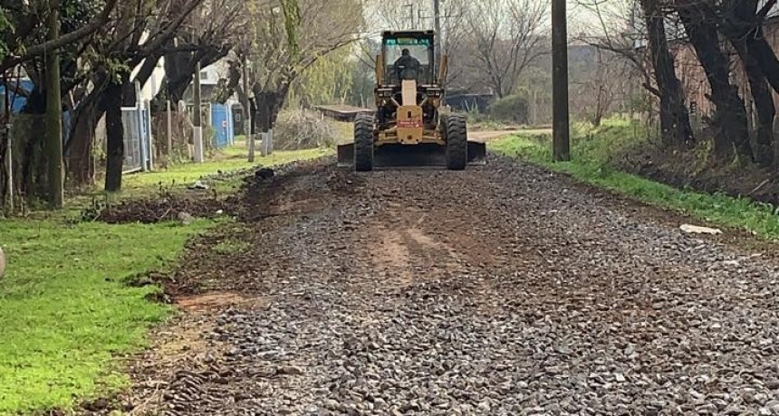 Continúan los trabajos para mejorar la zona de Pymes locales