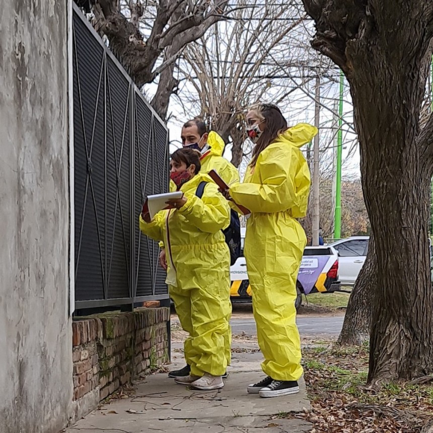 Covid-19: el Municipio realizó controles casa por casa en Villanueva