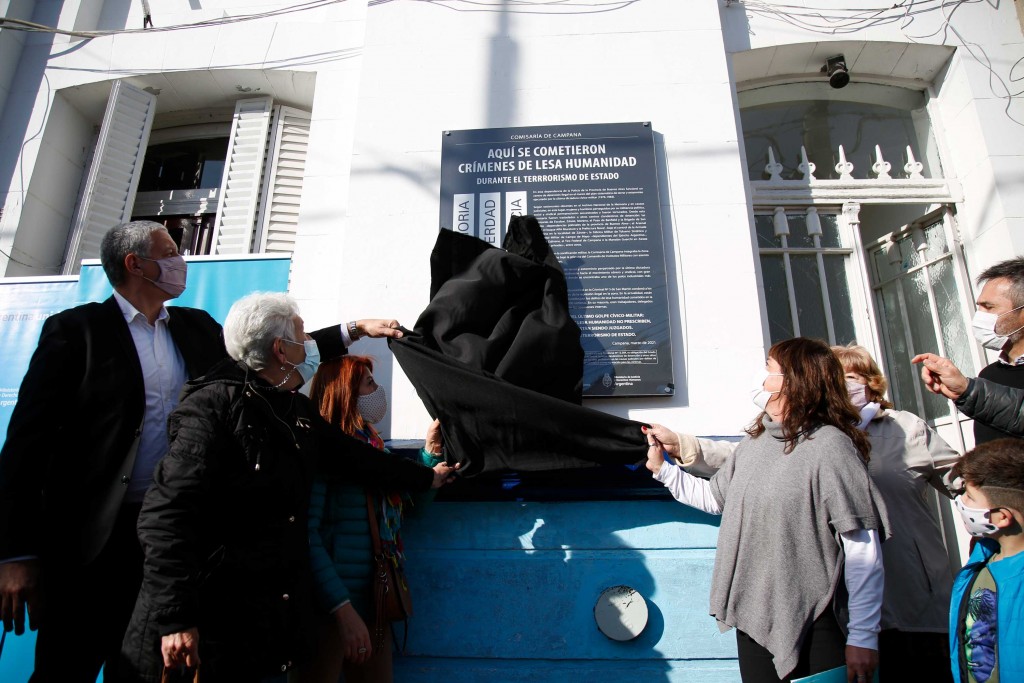 En una jornada histórica, señalizaron la Comisaría de Campana como Sitio de la Memoria