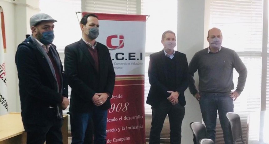 Roses acompañó la visita del senador Gabino Tapia