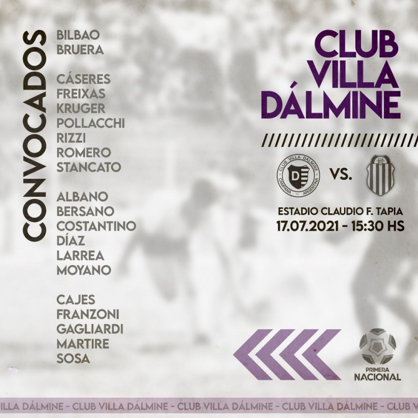 VILLA DALMINE VISITA A BARRACAS CENTRAL DESDE LAS 15.30 HORAS