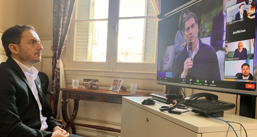 Desde Campana, Abella acompañó el lanzamiento de Diego Santilli como candidato a diputado