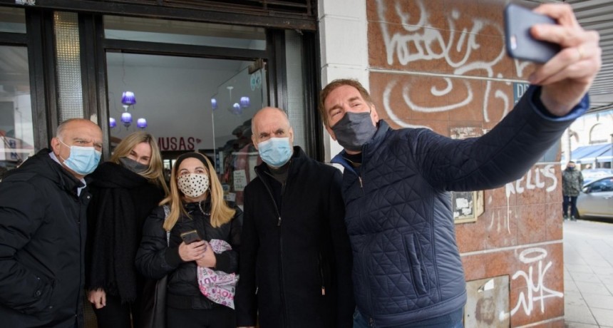 Santilli recorrió Lanús con Larreta y Grindetti: Responder chicanas los único que hace es ayudar al kirchnerismo