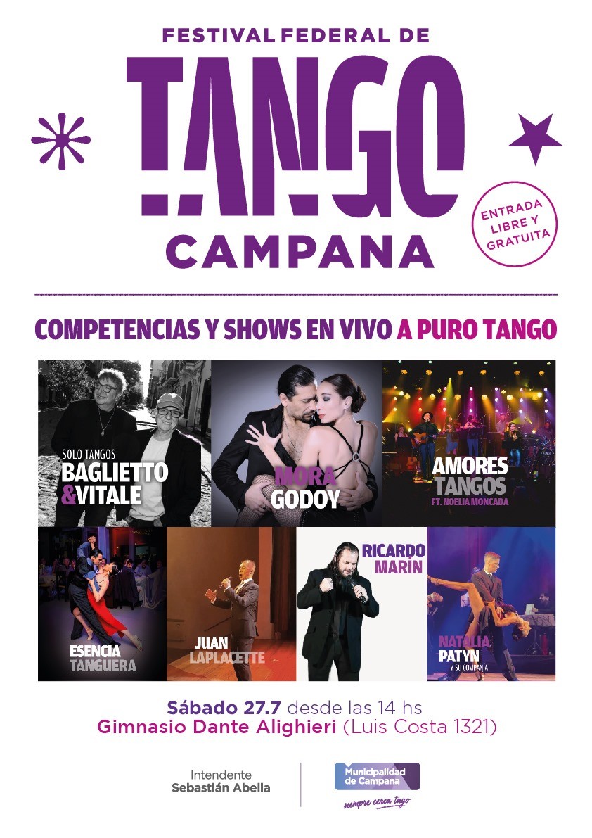 Con una gran convocatoria se completó la inscripción al Festival Federal de Tango