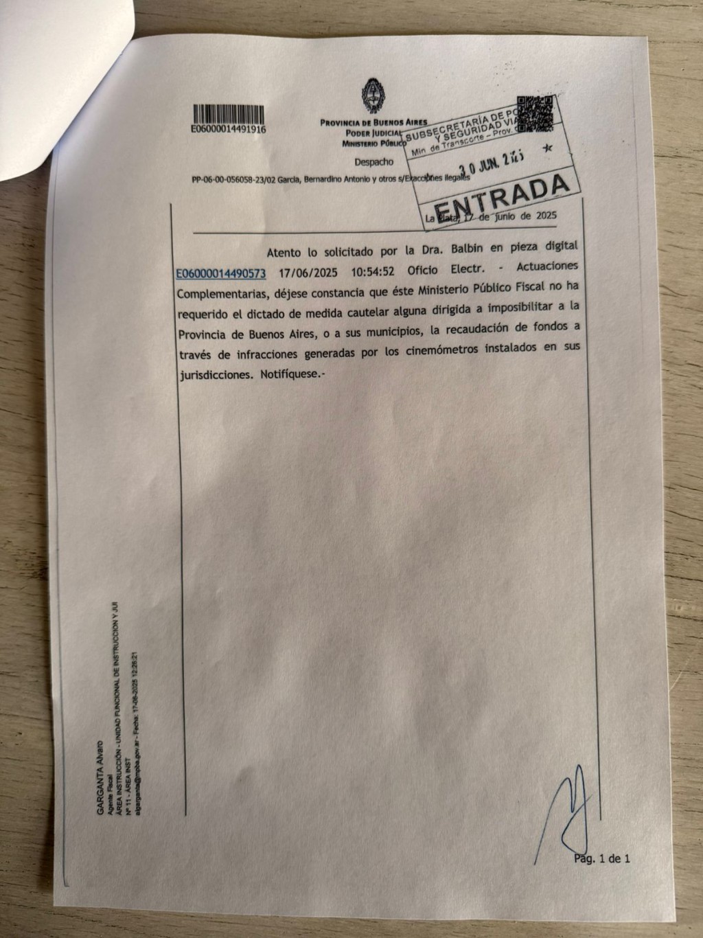 CECAITRA  LA JUSTICIA RATIFICÓ EL FUNCIONAMENTO DE LOS RADARES  