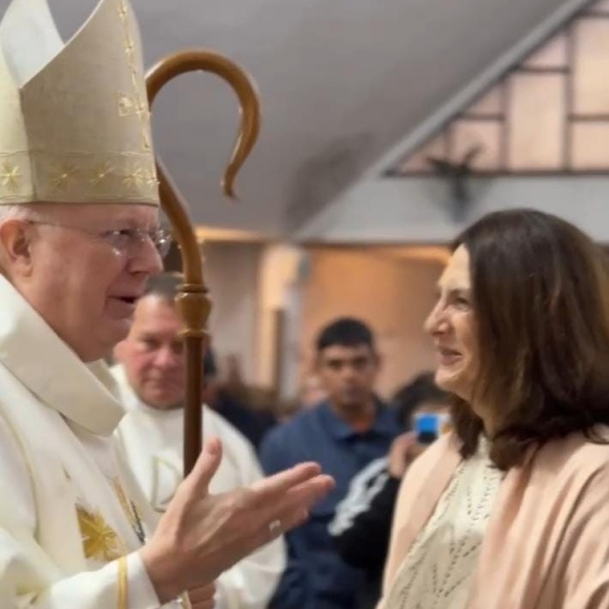 Sala y concejales acompañaron la misa a la Patrona de la ciudad, Santa Florentina