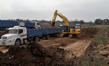 Otamendi: se puso en marcha una importante obra hidr&aacute;ulica para evitar inundaciones