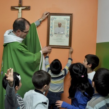 Sergio Roses visit&oacute; el Hogar Nuestra Se&ntilde;ora de Lourdes
