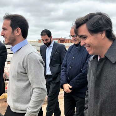 El Intendente y el ministro de Producci&oacute;n bonaerense visitaron las obras de ampliaci&oacute;n de Axion