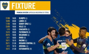 Conoc� los rivales de Boca Juniors en la S�perliga que comienza el fin de semana